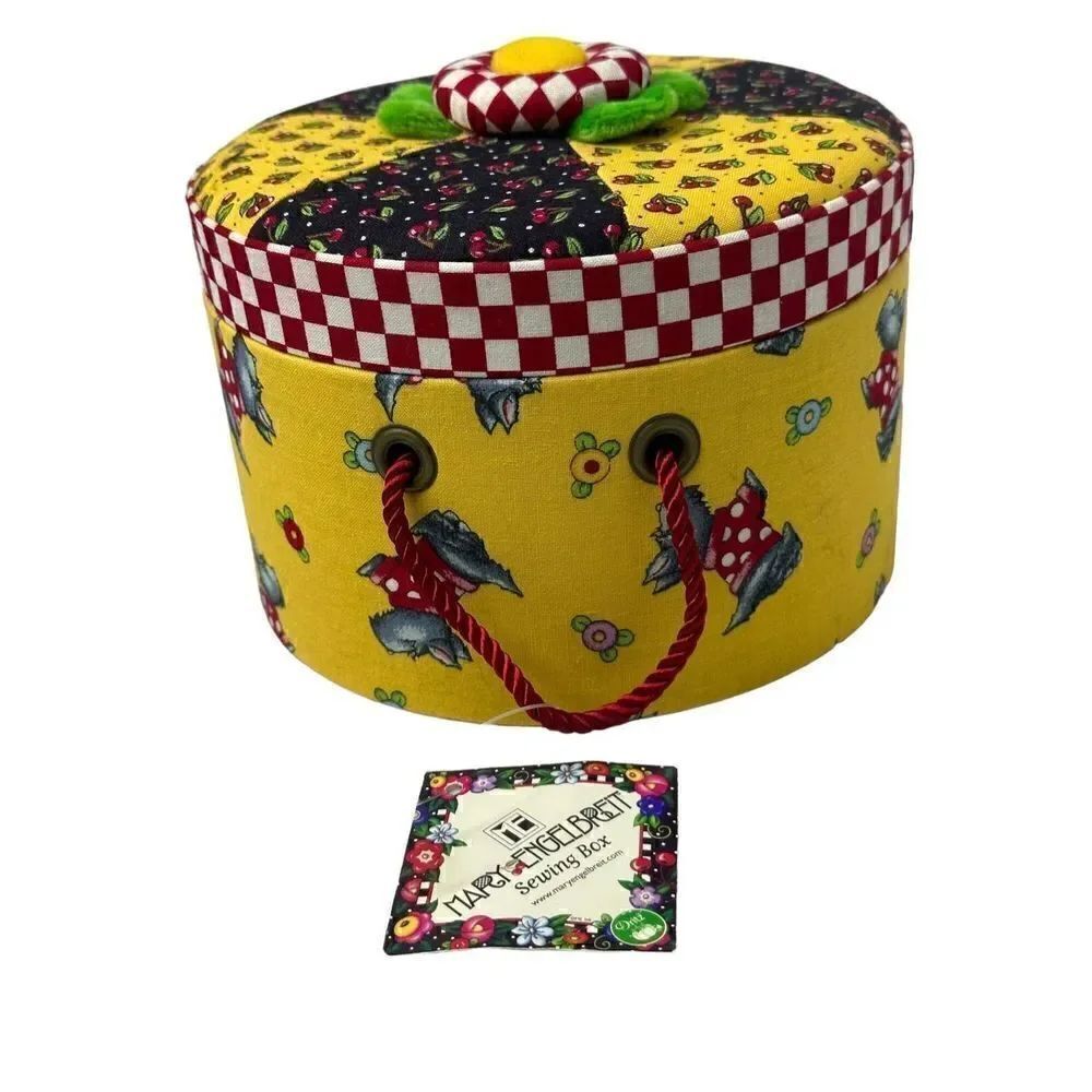 Mary Engelbreit Dritz Sewing Box with Scotties NWT! - Picture 4 of 13